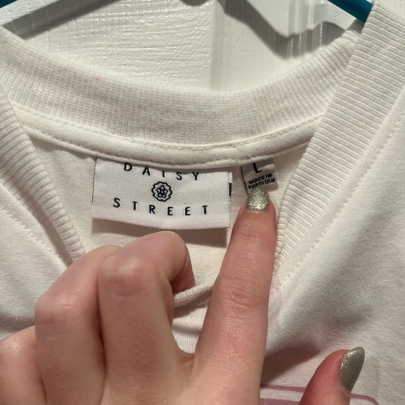 Daisy Street 28 Paris Baby Tee - Size Large - Picture 2 of 5